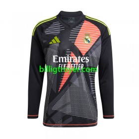 Billige Fotballdrakter Real Madrid Keeper Bortedraktsett 2024/25 Langermet